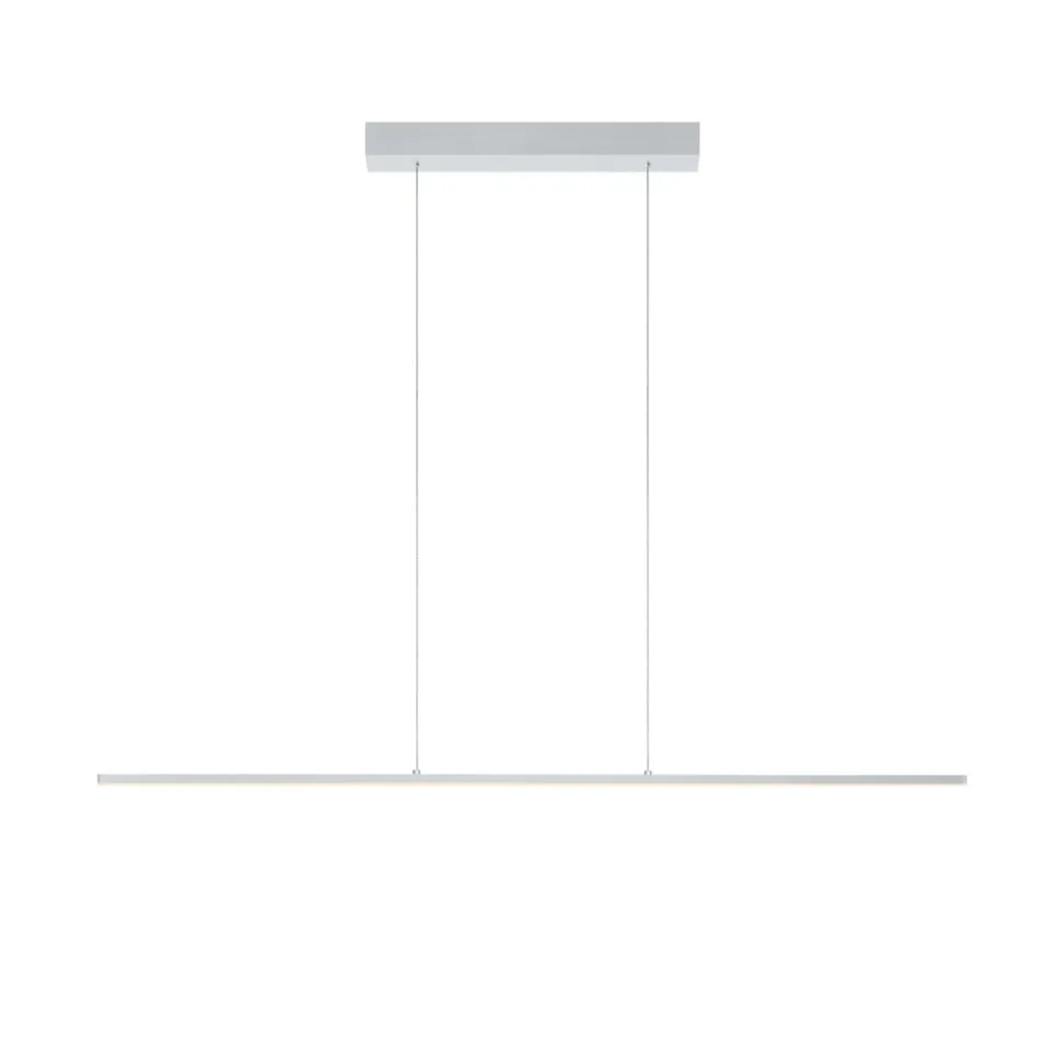 Quitani LED hanglamp Margita, lengte 118 cm, zilver