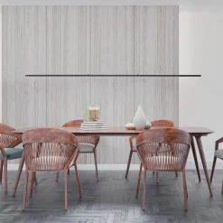 Quitani LED hanglamp Margita, lengte 148 cm, zwart