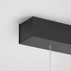 Quitani LED hanglamp Margita, lengte 148 cm, zwart