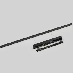 Quitani LED hanglamp Margita, lengte 148 cm, zwart