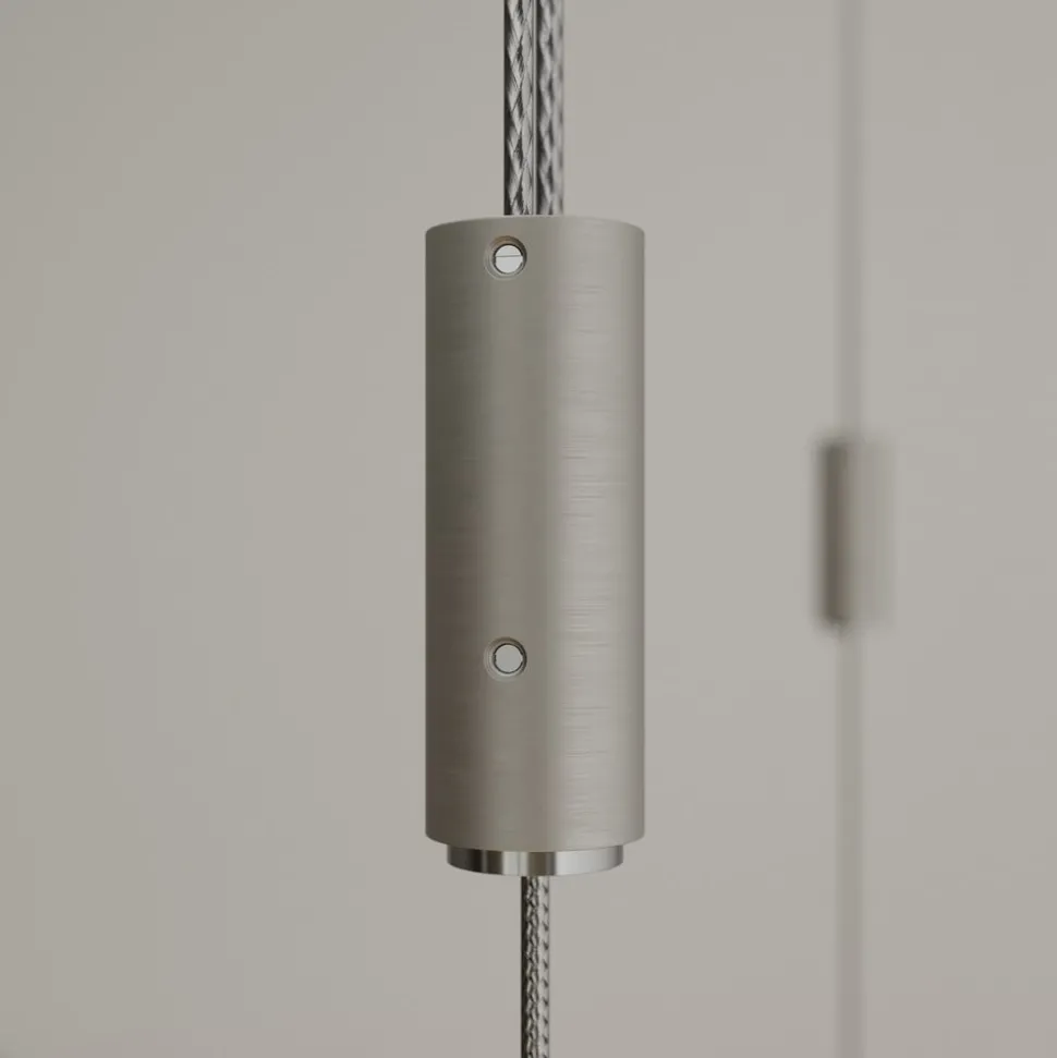 Quitani LED hanglamp Nora, eiken natuur, lengte 158 cm