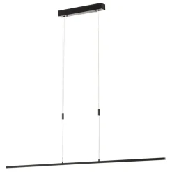 Quitani LED hanglamp Tolu, zwart, lengte 138 cm