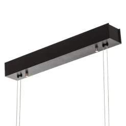 Quitani LED hanglamp Tolu, zwart, lengte 138 cm