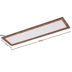 Quitani LED paneel Aurinor, koper, 125 cm