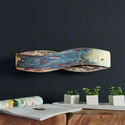 Quitani LED wandlamp Lian, geoxideerd, dimbaar