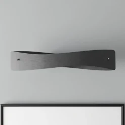 Quitani LED wandlamp Lian, aluminium/zwart