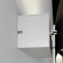 Quitani LED wandlamp Lian, aluminium/zwart