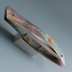 Quitani LED wandlamp Lian, goud geoxideerd