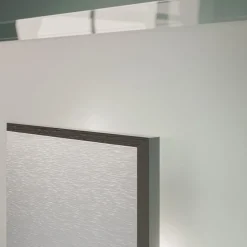 Quitani LED wandlamp Lole, glas, mat aluminium, 25 x 25 cm