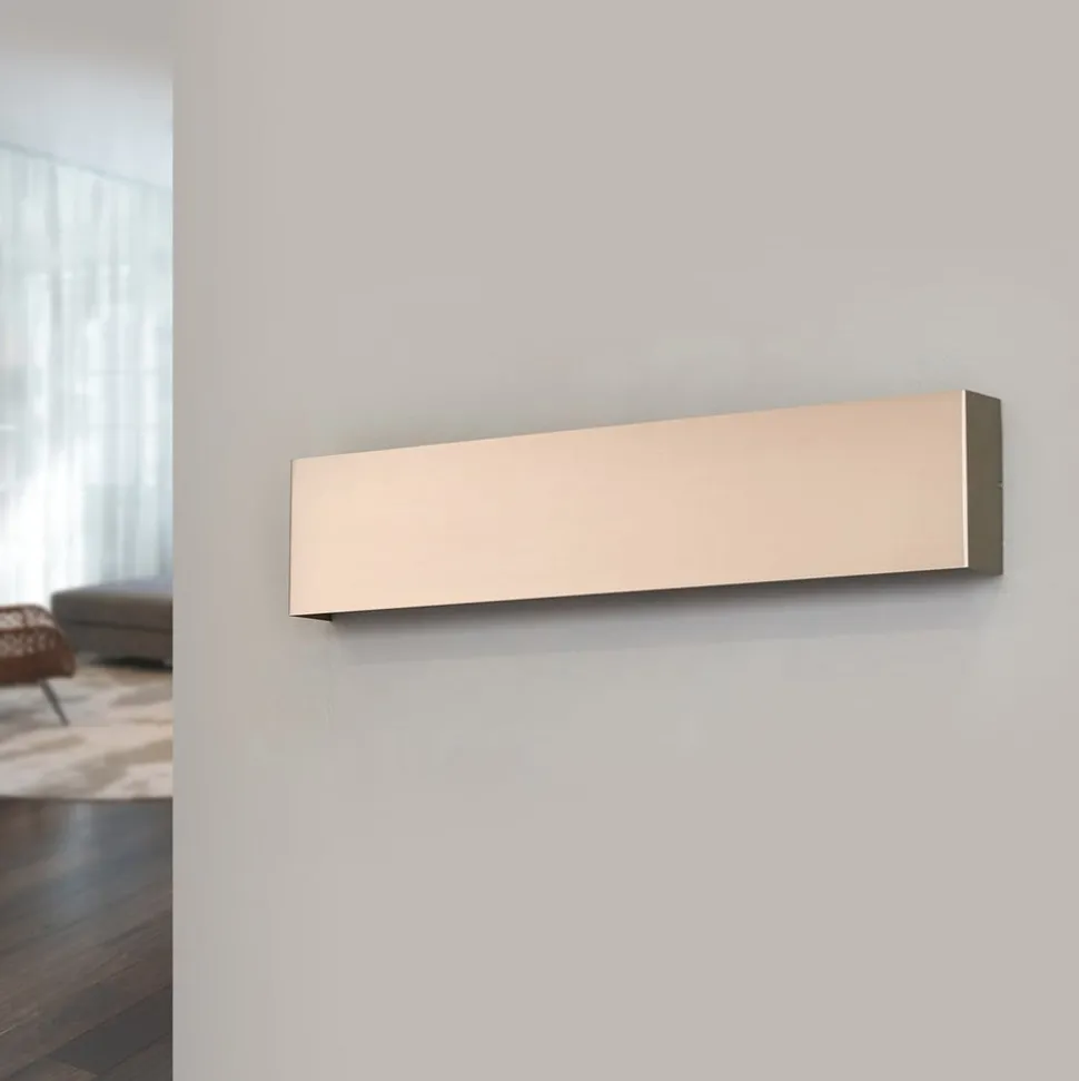 Quitani LED wandlamp Maja, nikkel, breedte 54 cm