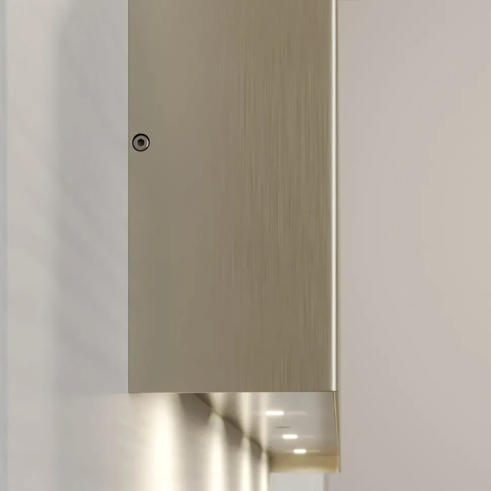 Quitani LED wandlamp Maja, nikkel, breedte 54 cm