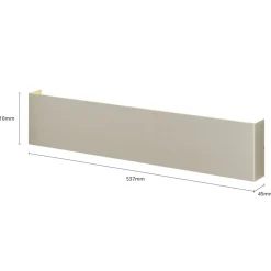 Quitani LED wandlamp Maja, nikkel, breedte 54 cm