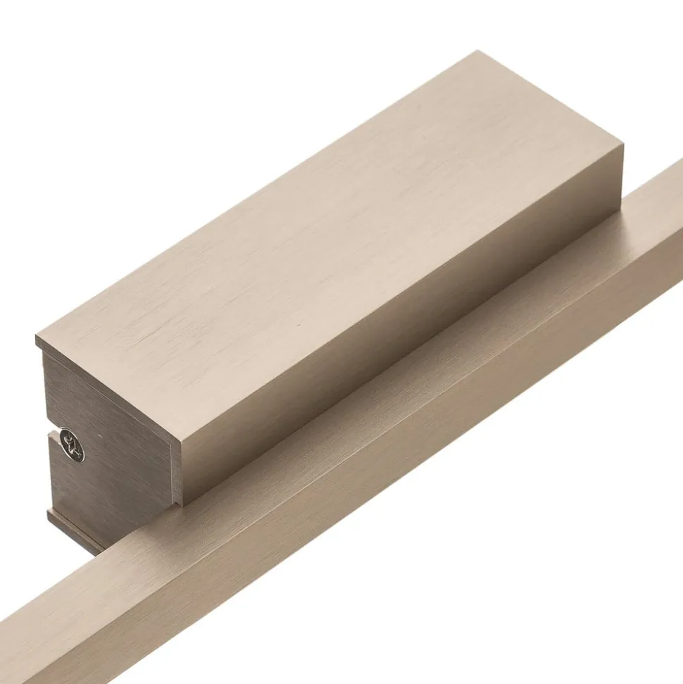 Quitani LED wandlamp Tolu, nikkel, 65 cm