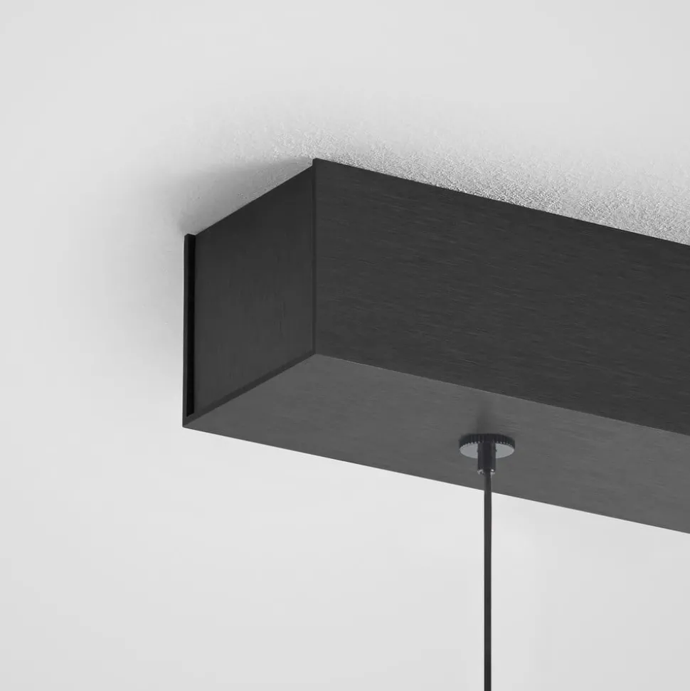 Quitani Persida hanglamp, 98 cm, slagmetaal, goud