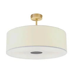 Quitani plafondlamp Gala, Ø 50 cm, chintz wit