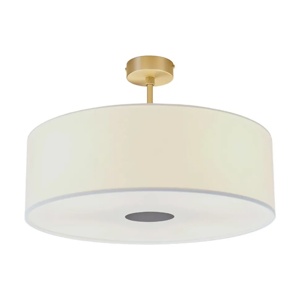 Quitani plafondlamp Gala, Ø 50 cm, chintz wit