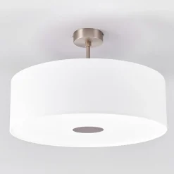 Quitani plafondlamp Gala, Ø 50 cm, chintz wit