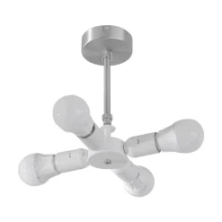 Quitani plafondlamp Gala, Ø 50 cm, chintz wit