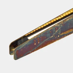 Quitani plafondlamp Persida, slagmetaal, goudkleurig