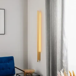 Quitani Talon LED wandlamp mat messing geanodiseerd