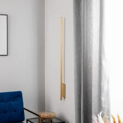 Quitani Talon LED wandlamp mat messing geanodiseerd