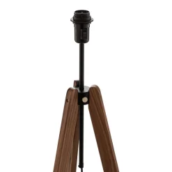 Quitani vloerlamp Reba, driepoot, grijs vilt