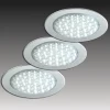R 68 LED inbouwspot in RVS optiek, 3/set