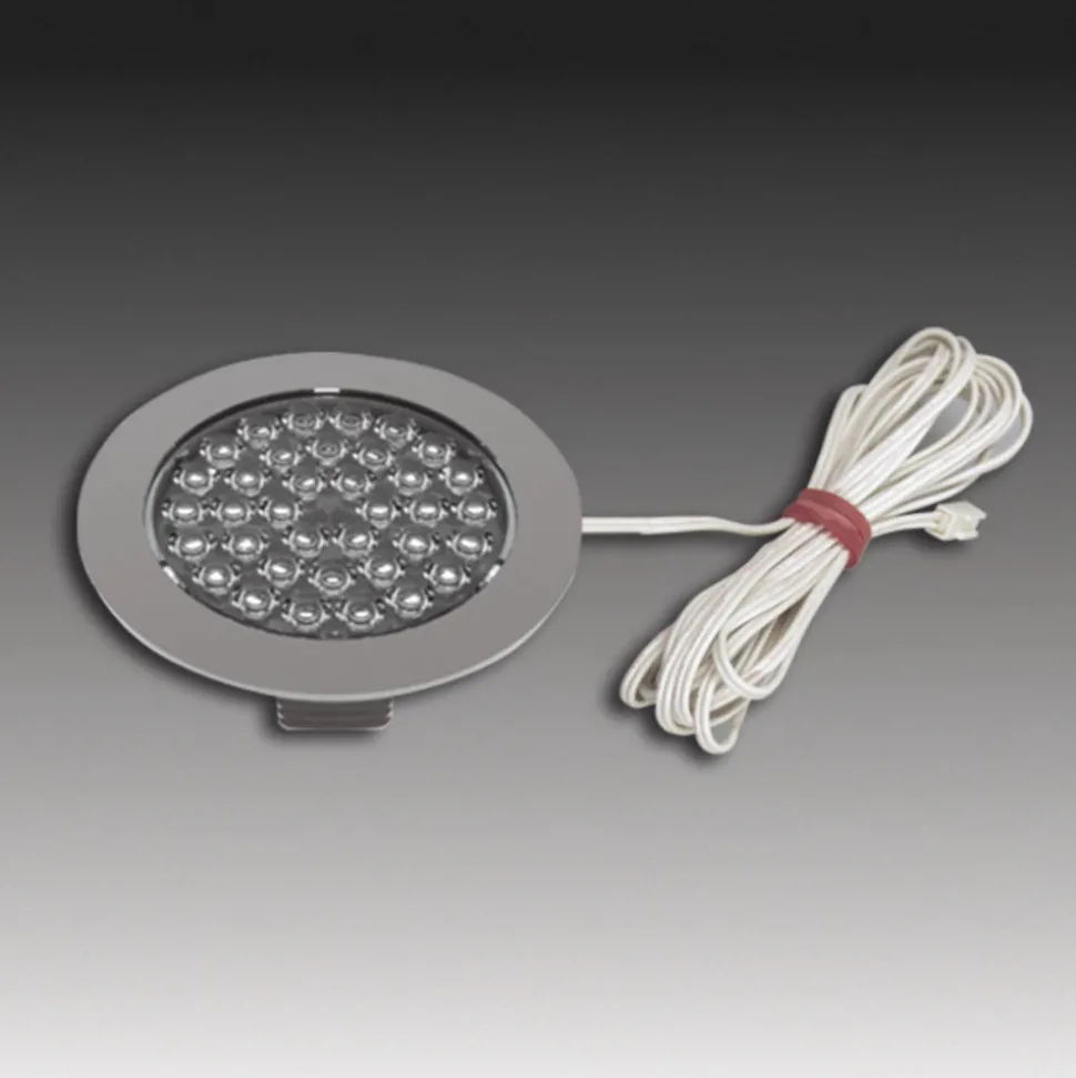 R LED inbouwlamp in roestvrijstalen look