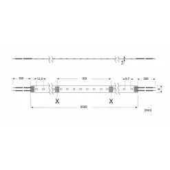 Radium Essence 1500 LED strip, 5 m, 60W, 3.000K