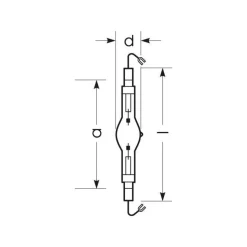 RADIUM Halogeen gasontladingslamp K12s 1000W HRI-TS D/S/PRO