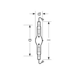 RADIUM Halogeen gasontladingslamp K12s 2080W HRI-TS D/S/ECG