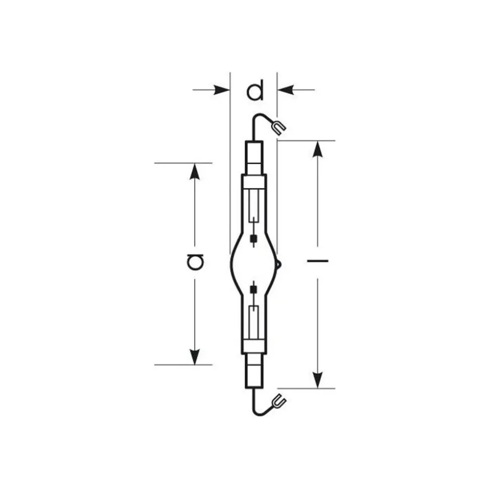 RADIUM Halogeen gasontladingslamp K12s 2080W HRI-TS D/S/ECG