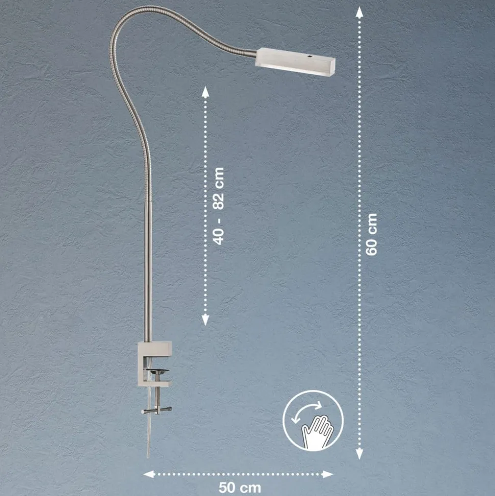 Raik LED klemlamp met gebarenbediening, 60 cm