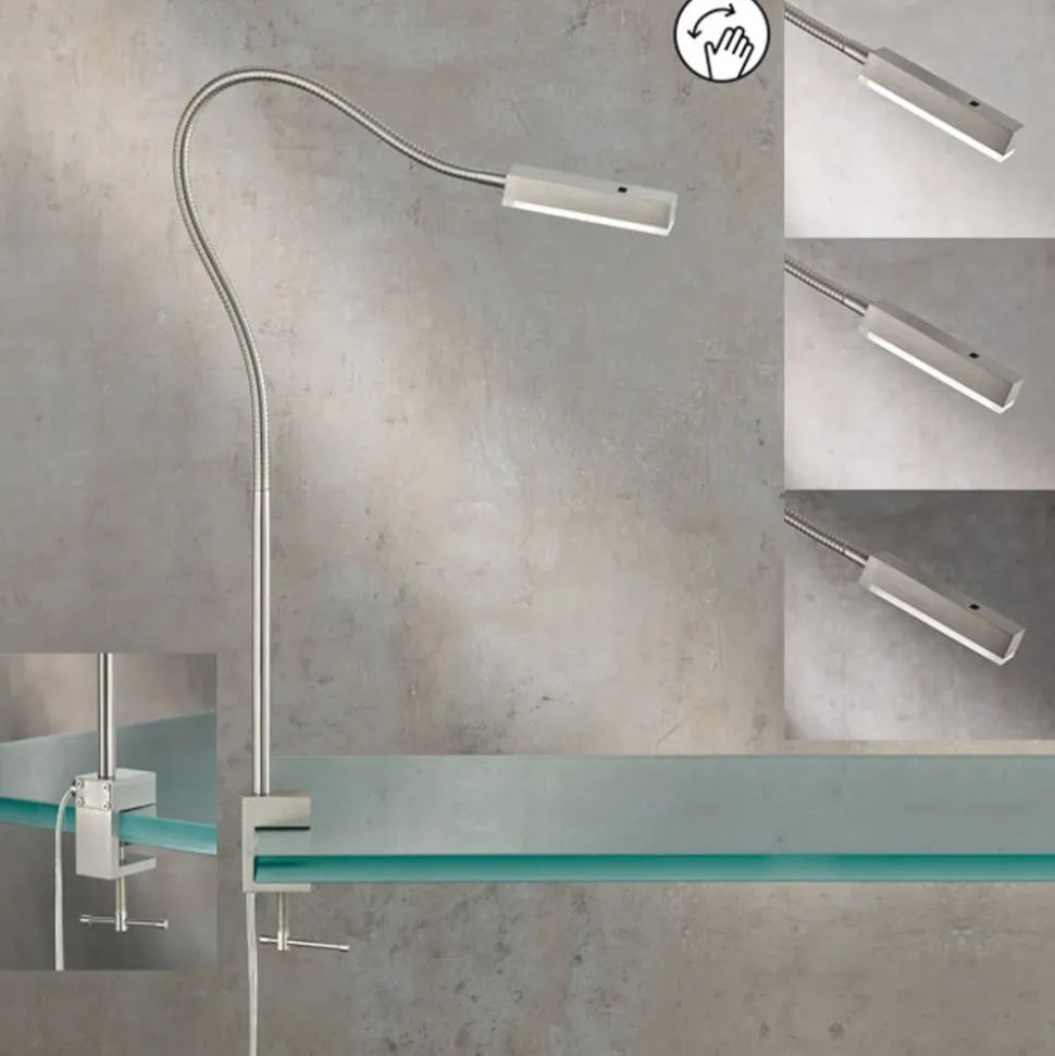 Raik LED klemlamp met gebarenbediening, 60 cm