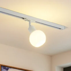 Railspot Lindby, E14, wit, Ø 10 cm, 1-fase