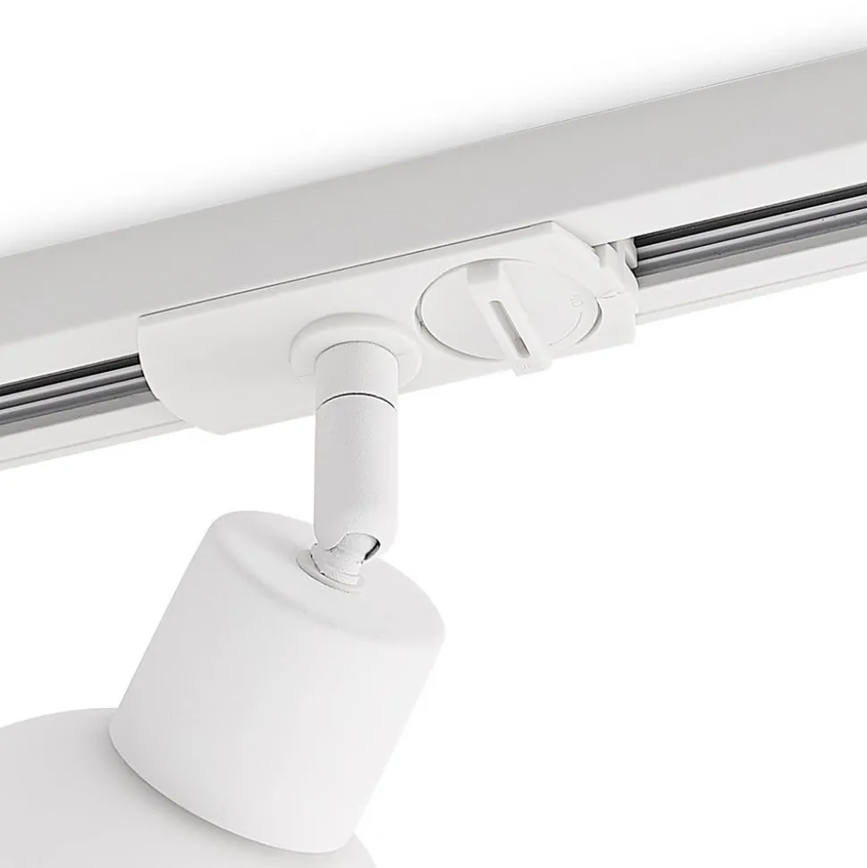 Railspot Lindby, E14, wit, Ø 10 cm, 1-fase