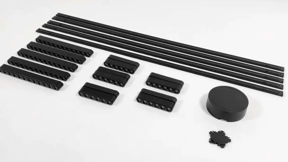 Railsysteem 48V Lumaro, 10 LED-strips, zwart, CCT