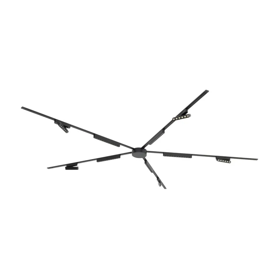 Railsysteem 48V Lumaro, 10 LED-strips, zwart, CCT