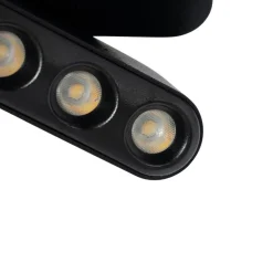 Railsysteem 48V Lumaro, 10 LED-strips, zwart, CCT