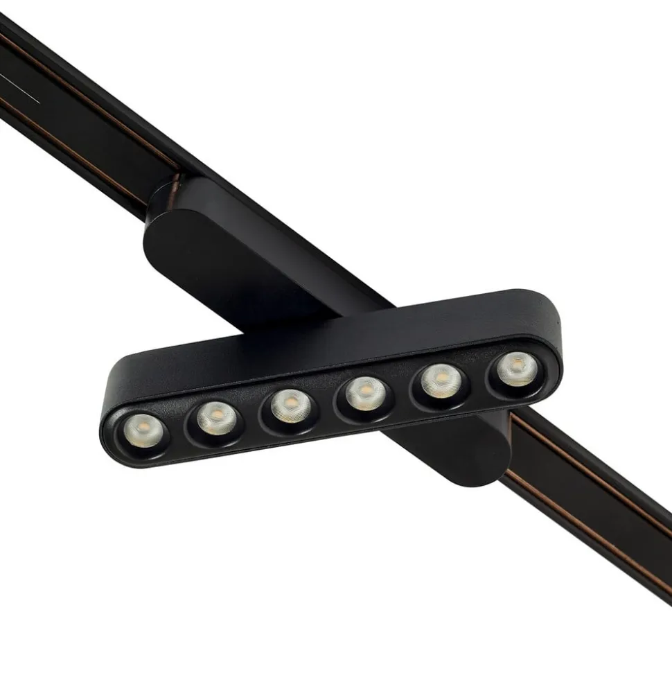 Railsysteem 48V Lumaro, 3 LED-strips, zwart, CCT