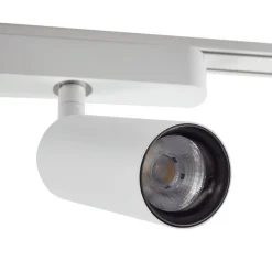 Railsystem 48 V Lumaro, spots, 7-lamps, wit, Ø4cm, dimbaar
