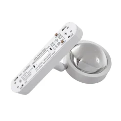 Railsystem 48 V Lumaro, spots, 5-lamps, wit, Ø7cm, dimbaar