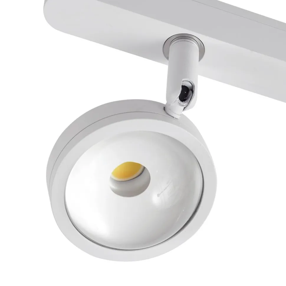 Railsystem 48 V Lumaro, spots, 5-lamps, wit, Ø7cm, dimbaar