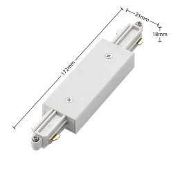 Railsystem Linaro, GU10, 4-lamps, wit, Ø 6 cm