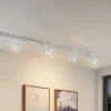 Railsystem Linaro, GU10, 4-lamps, wit, Ø 9 cm