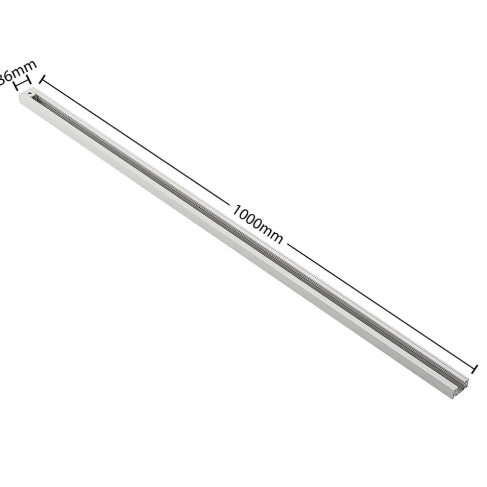 Railsystem Linaro, GU10, 4-lamps, wit, Ø 9 cm