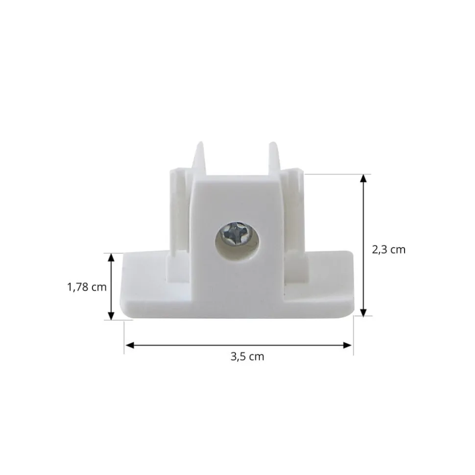 Railsystem Linaro, GU10, 4-lamps, wit, Ø 9 cm