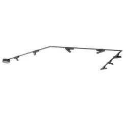 Railsystem Lumaro, lichtpunten, 7-lamps, zwart, 48V, dimbaar