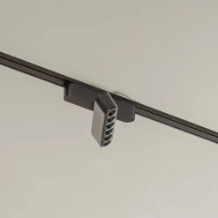 Railsystem Lumaro, lichtpunten, 7-lamps, zwart, 48V, dimbaar