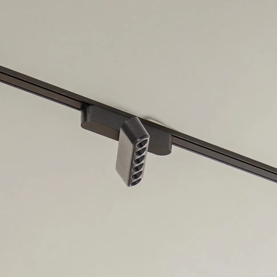 Railsystem Lumaro, lichtpunten, 7-lamps, zwart, 48V, dimbaar